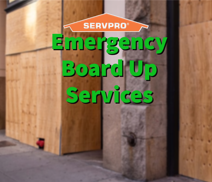 SERVPRO's emergency board up services performed in Dayton